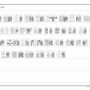 가구 수납장/드레스룸 입면 모음캐드소스 interis f-ff-fd