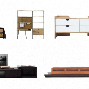 수납 가구장 입면 pc-ff-em002